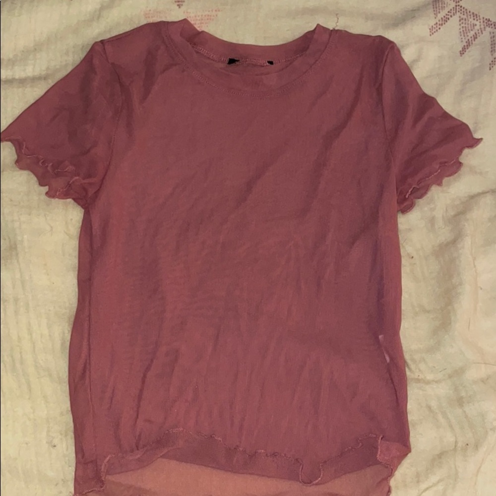 Mesh short sleeve shirt